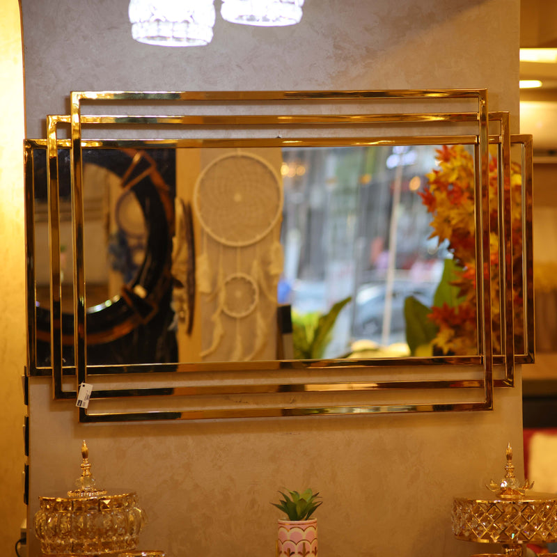 Stainless Rectangular Decorative mirror 141