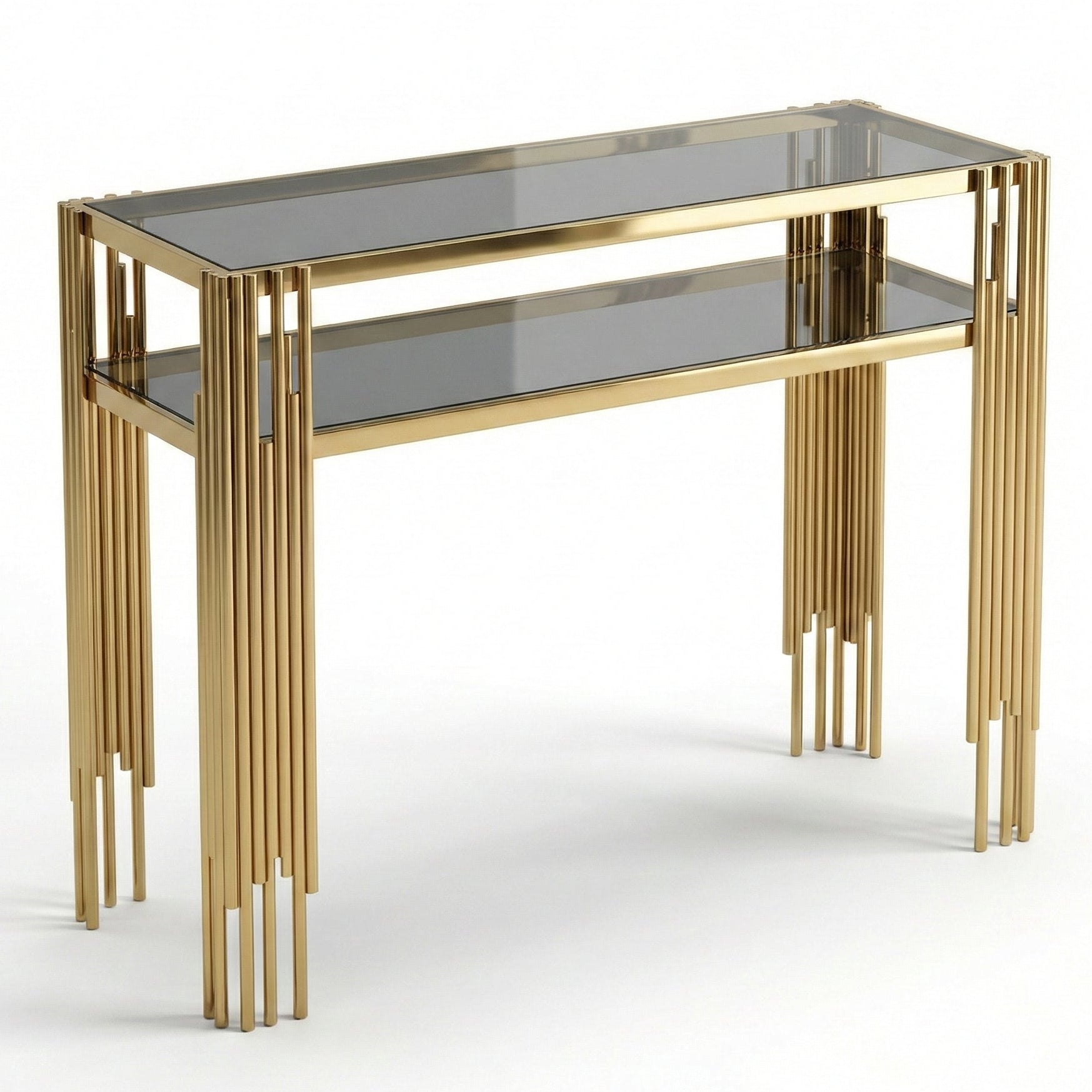 Two-Leveled Piano Console Table | Stainless 304 Furniture Egypt