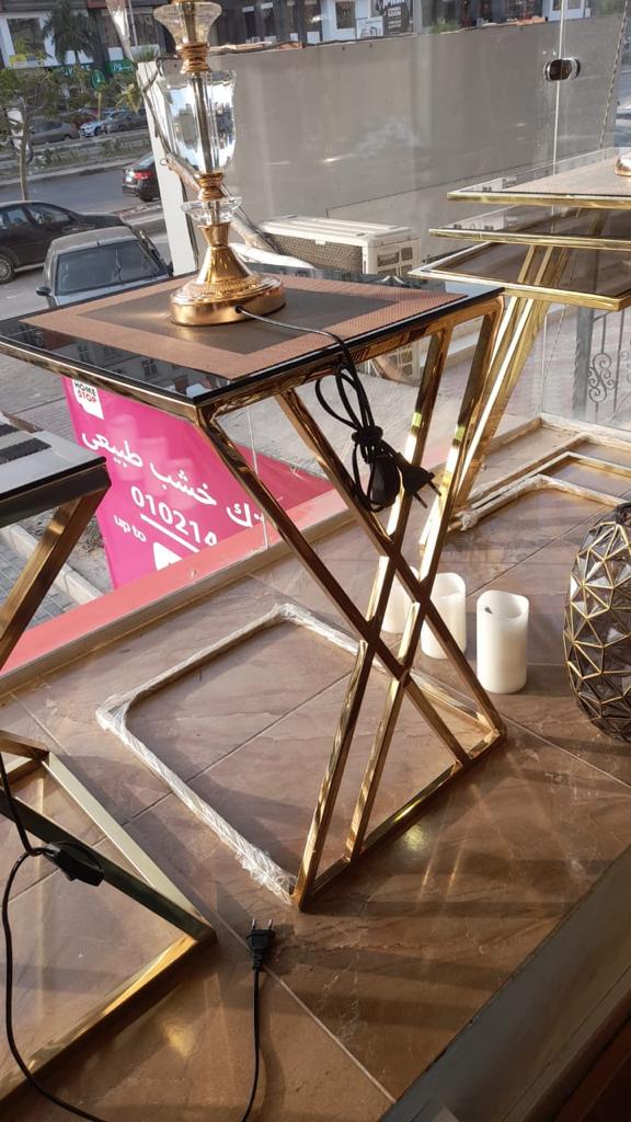 X Tasaly stainless steel side table