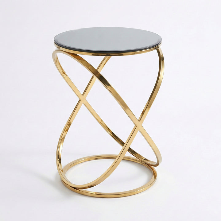 Two-Leveled Stainless 304 Side Table (Gold PVD) | Furniture Egypt