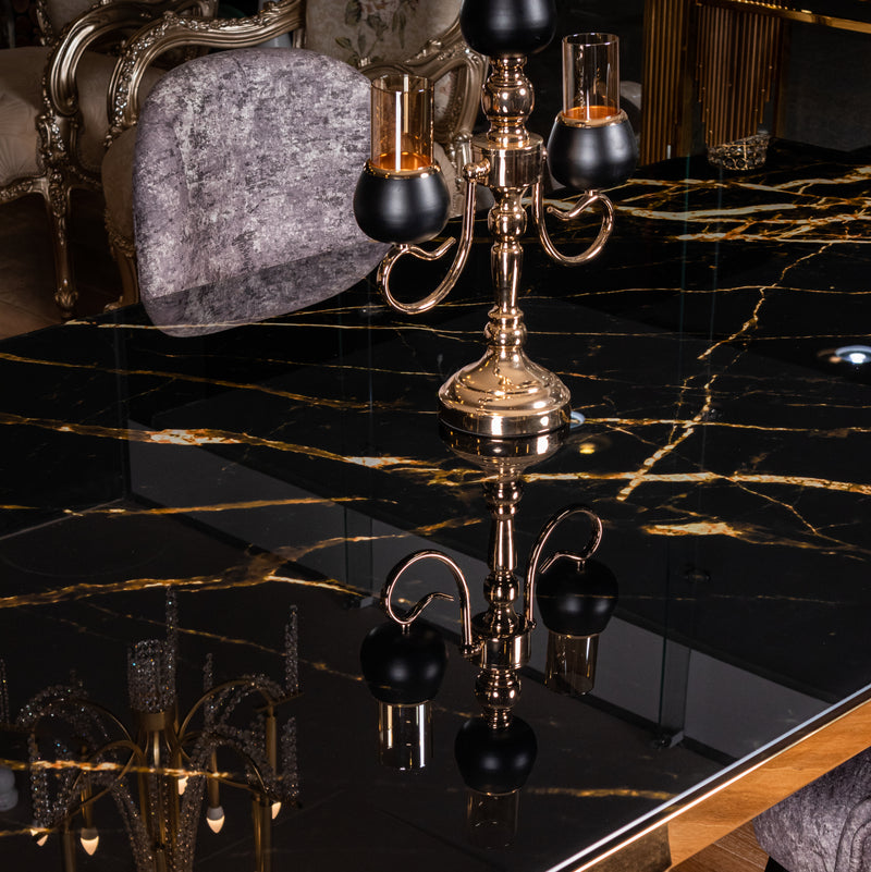 Gold x Black Stainless Steel Dining table