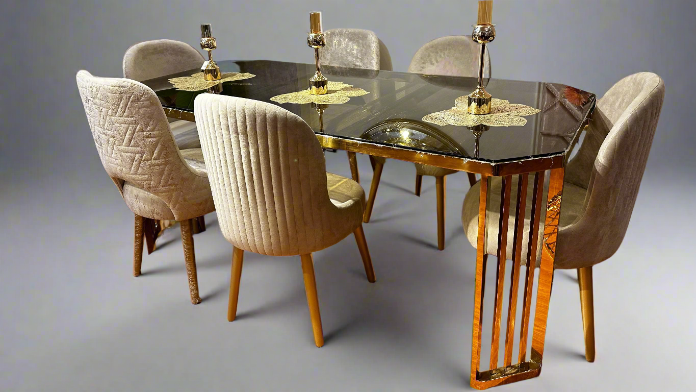 Reality Dining Table with 6 chairs