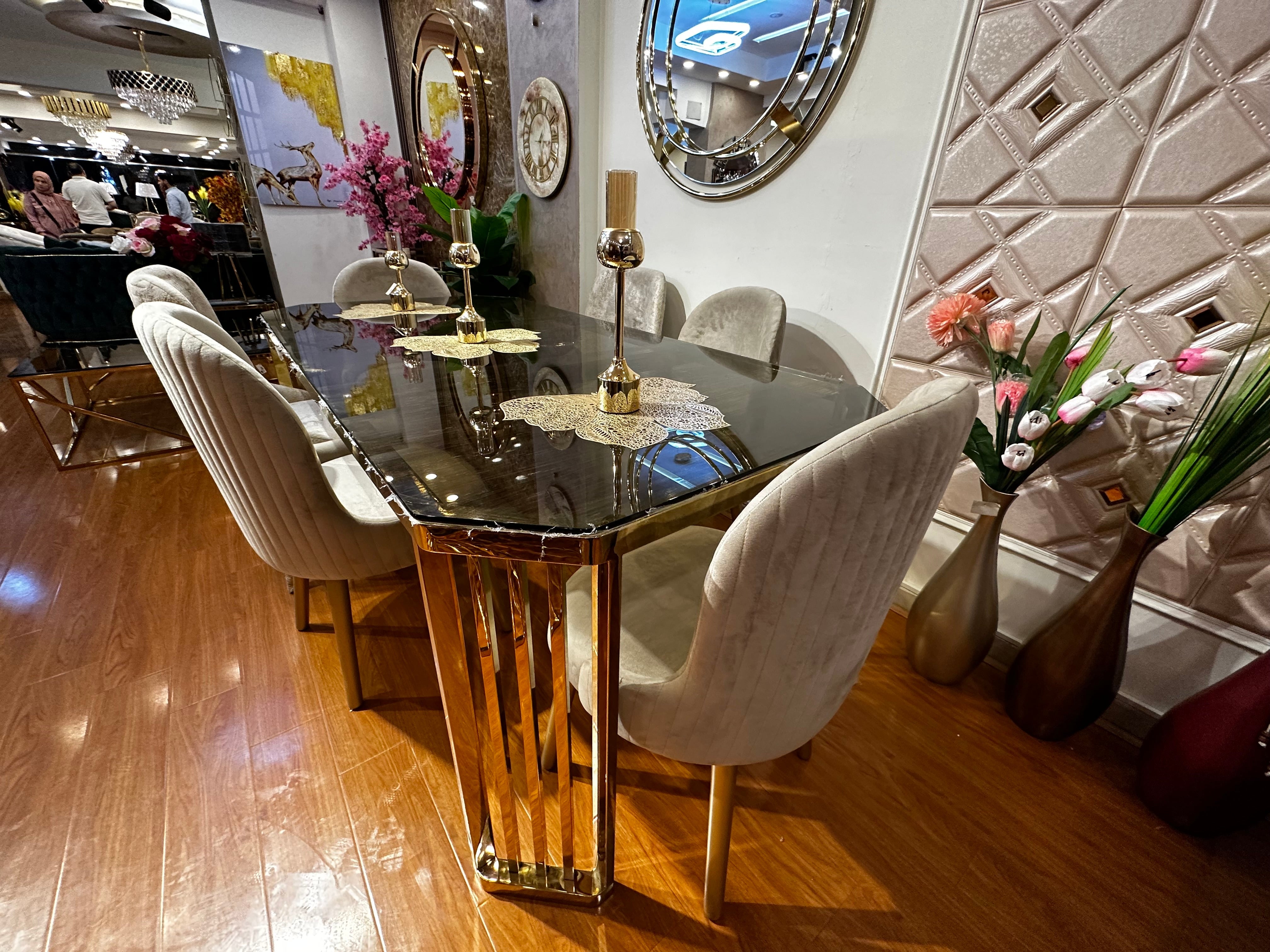 Reality Dining Table with 6 chairs